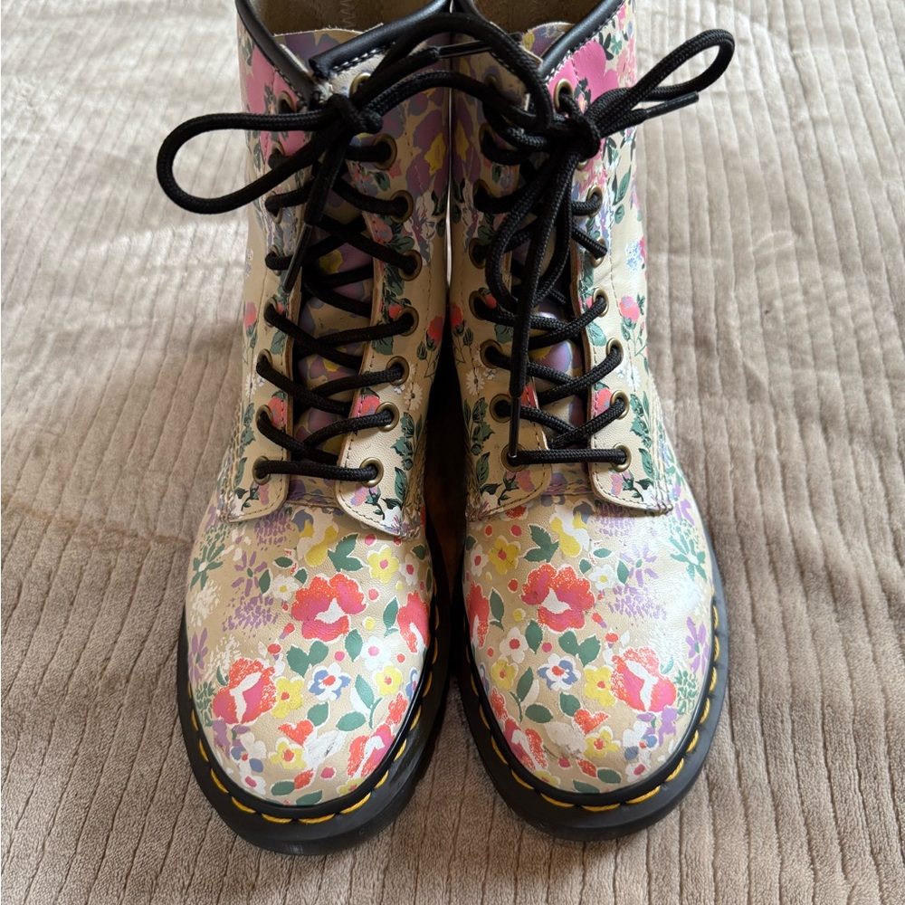 Doc Martens Floral Mash Up Boots 1460